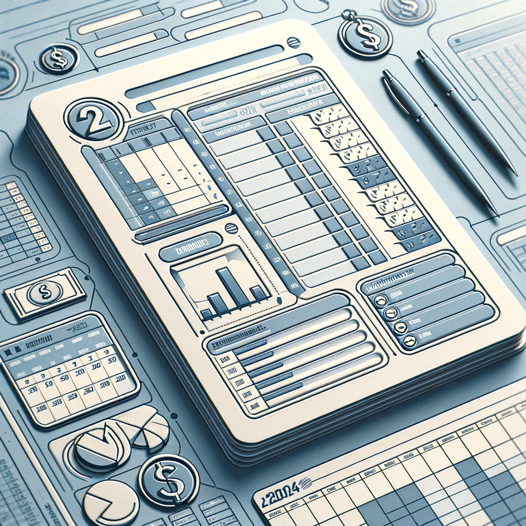 Feuille de Budget Mensuel Vierge à Télécharger 2024