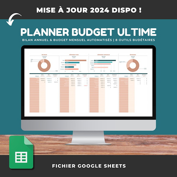 Optimisez Votre Gestion Financière avec Notre Budget Planner sur Google Sheets
