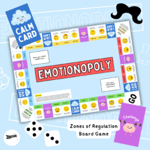 Emotionopoly - Printable Zones of Regulation Board Game